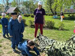 «Зарничка» не заканчивается: второй день нашего патриотического десанта в детском саду № 15 «Рябинка».
